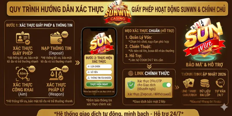 Cách kiểm tra tính xác thực về pháp lý của Sunwin