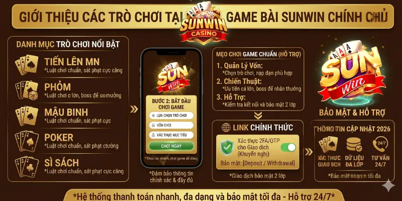 Hệ thống Game bài đổi thưởng đa dạng